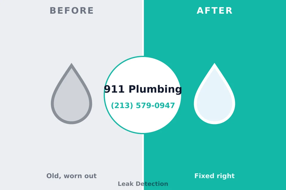 Before and after: plumbing repair Penbrook, PA